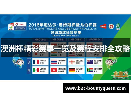 澳洲杯精彩赛事一览及赛程安排全攻略
