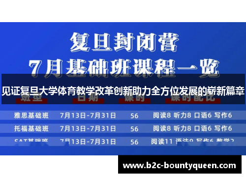 见证复旦大学体育教学改革创新助力全方位发展的崭新篇章 见证复旦大学体育教学改革创新助力全方位发展的崭新篇章